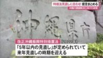 沖振特措法、5年見直しに合わせ政策提言　来月にも内閣府へ