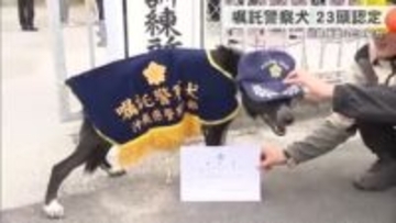 23頭が新たに嘱託警察犬に選ばれる　愛犬の頑張りに飼い主たちの喜びもひとしお