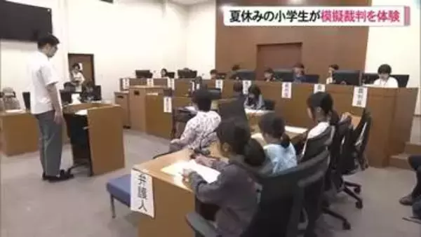 夏休みの小学生が模擬裁判に挑戦