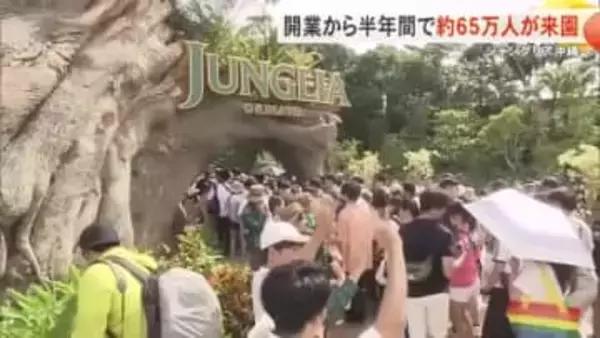 【ジャングリア沖縄】開業から半年間で約65万人が来園　入場者数の上限を段階的に引き上げ集客の拡大へ