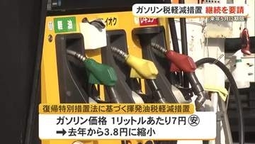 ガソリン税軽減措置の継続を　「必要はさらに高まっている」経済団体が要請