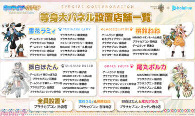 【ホロライブ】雪花ラミィ、桃鈴ねね、獅白ぼたん、尾丸ポルカたち5期生が『モンスターハンターワイルズ』とコラボ！ かわいいプライズ景品＆コラボカフェが展開