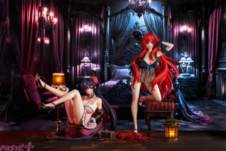 豊満バスト＆ボディが大変なことになるギミックも…!? 『ハイスクールD×D』15th Anniversary ver.のリアス・グレモリー＆姫島朱乃1/6.5スケールフィギュアが、リニューアルパッケージで登場