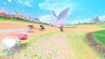 「カービィカフェ」ワープスターに乗ったカービィがカワイイ！ 『カービィのエアライダー』をモチーフにした期間限定メニューが登場