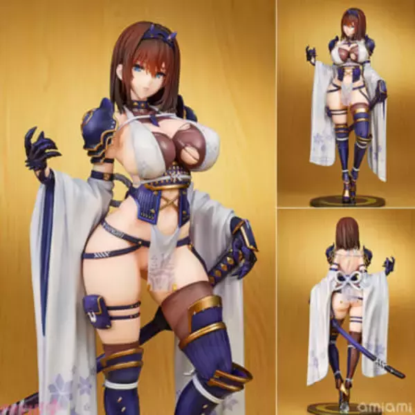 付属のスペシャルパーツで魅惑的な胸が露わに…!? 人気イラストレーター・魔太郎氏のオリジナルキャラクター「女忍-すみれ-」がフィギュア化
