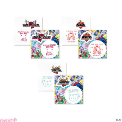 【にじさんじ】ローレン・イロアス、レイン・パターソン、アルス・アルマルのランダムチェキ風カードやボディシール＆ステッカーセットなどがラインナップ！ 「LOCK ON FLEEK GAME FESTA」グッズが販売決定