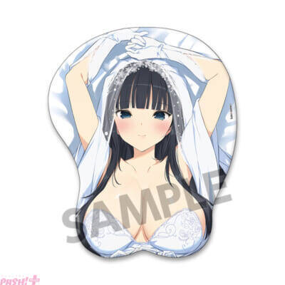 『閃乱カグラ』大きくやわらかな胸が手首を癒す…！ 抱き枕カバー用の描き下ろしイラストを使用したおっぱいマウスパッドが登場