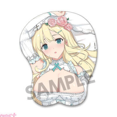 『閃乱カグラ』大きくやわらかな胸が手首を癒す…！ 抱き枕カバー用の描き下ろしイラストを使用したおっぱいマウスパッドが登場