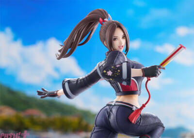 スタイリッシュでセクシーなライダースーツ姿に視線釘付け…！ 『餓狼伝説 City of the Wolves』より不知火舞がスケールフィギュアで登場