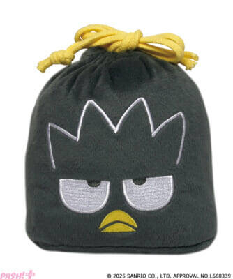 【サンリオ】「はぴだんぶい」がふわふわ素材のフェイス巾着になって登場！ 『サンリオキャラクターズ つやつやキルトポーチ』が「かぷえぼ」にて展開