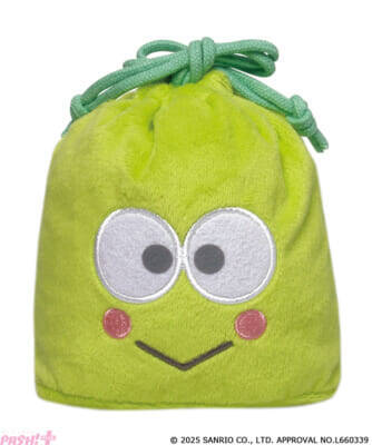 【サンリオ】「はぴだんぶい」がふわふわ素材のフェイス巾着になって登場！ 『サンリオキャラクターズ つやつやキルトポーチ』が「かぷえぼ」にて展開