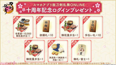 『刀剣乱舞ONLINE』スマホアプリ版が十周年！ 近侍装束「祝装」に「雲次(CV:水島大宙)」「面影(CV:寺島拓篤)」「古備前信房(CV:大塚剛央)」が実装