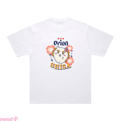 【ちいかわ】乾杯するシーサー＆くりまんじゅうがカワイイ！ 「ちいかわ×オリオンビール」デザインTシャツが登場