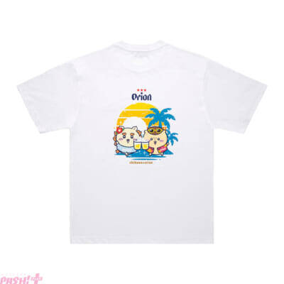 【ちいかわ】乾杯するシーサー＆くりまんじゅうがカワイイ！ 「ちいかわ×オリオンビール」デザインTシャツが登場