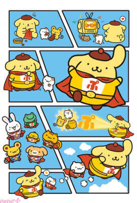 【サンリオ】ヒーローになりきったプリンたちがかわいすぎる…！ 『ポムポムプリン30周年 ポムポムヒーローマスコット』が発売中