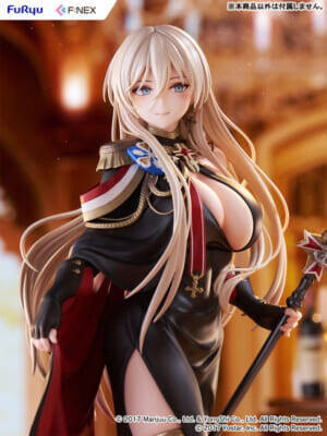豊かな胸元に視線釘付け…！ 『アズールレーン』ビスマルクが7周年記念イラストをモチーフにした正装姿でフィギュア化
