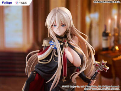 豊かな胸元に視線釘付け…！ 『アズールレーン』ビスマルクが7周年記念イラストをモチーフにした正装姿でフィギュア化