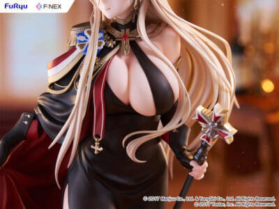 豊かな胸元に視線釘付け…！ 『アズールレーン』ビスマルクが7周年記念イラストをモチーフにした正装姿でフィギュア化