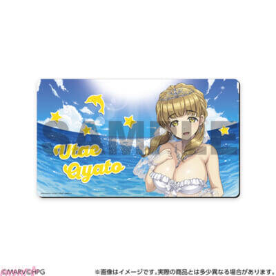豊満ボディ×ウェディングビキニの姿がたまらない！ 『ドルフィンウェーブ』BIGアクリルスタンド、マルチデスクマットが発売決定