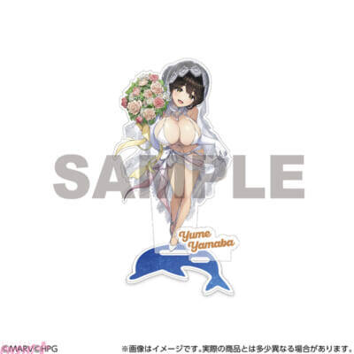 豊満ボディ×ウェディングビキニの姿がたまらない！ 『ドルフィンウェーブ』BIGアクリルスタンド、マルチデスクマットが発売決定