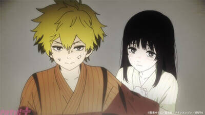 アニメ『地獄楽』鬼尸解して一体化した菊花と桃花に対し、弔兵衛たちは力を合わせて戦う！ 第二十一話(第二期八話)「菊と桃」のあらすじ＆先行カット