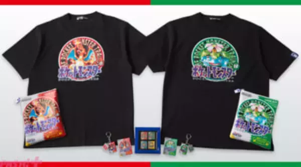『ポケモン』シリーズ歴代ゲームソフトのパッケージがTシャツやサコッシュ、キーホルダーになって登場！ ポケモンセンターオンラインで30周年記念グッズが発売