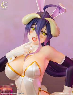 バニースタイルで極上バスト＆ボディラインを大胆アピール！ プライズ商品『One-Seventh Caratフィギュア アルベド バニーホワイトVer.』が4月より順次展開