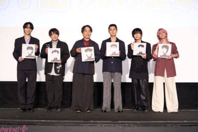 佐久間大介さん＆小林千晃さんのお気に入りごはんは“あのラーメン”!? アニメ『ハイスクール！奇面組』第1話先行上映会レポートが到着