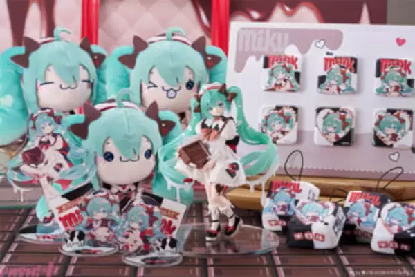 【チロルミク】初音ミクとチロルチョコがコラボ！ 夢ノ内氏描き下ろしのかわいいミクのイラストがぬいぐるみやフィギュアになって登場