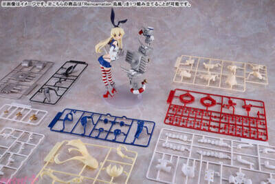 スレンダーなボディはもちろん、ニーソックスの縞模様まで再現！ 『艦隊これくしょん -艦これ-』より駆逐艦「島風」がプラモデル化