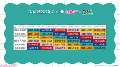 「初音ミク」コラボグッズやメニューにARフォトスポットも展開！ 極楽湯・RAKU SPAコラボキャンペーンが開催