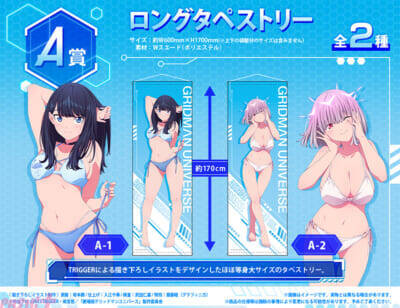 宝多六花と新条アカネの水着姿は必見！ 『グリッドマン ユニバース』描き下ろしが当たるオンラインくじが再販売