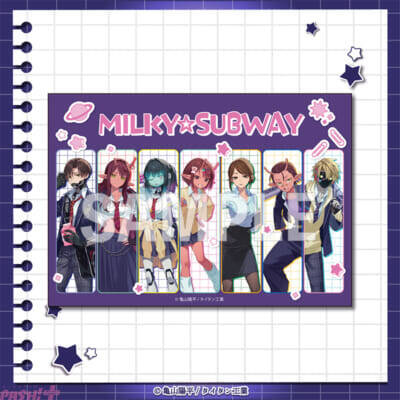 【ミルサブ】チハルやマキナたちが「学校」テーマの新規描き起こしイラストで登場！ アニメ『銀河特急 ミルキー☆サブウェイ』オンラインくじが販売