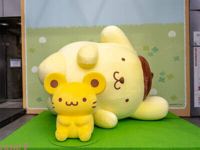 【サンリオ】30周年を迎えたポムポムプリンのカワイイ巨大立体オブジェが出現！ 「ポムポムプリン 渋谷でしらんぷりん♪」のお披露目会が実施