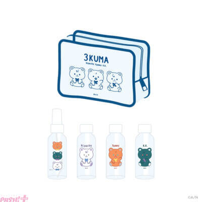 【にじさんじ】グッズにちなんだ3SKMの新衣装お披露目配信も決定！ 北見遊征、魁星、榊ネスをイメージしたテディベアから生まれたマスコット「3KUMA」の『ちるたいむ～さんくまのじかん～』グッズが登場