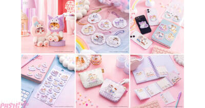 mofusandとサンリオによる夢のコラボ第3弾が決定！ 「遊園地へおでかけ」がテーマのかわいいぽてふわマスコットやぷっくりシールが登場