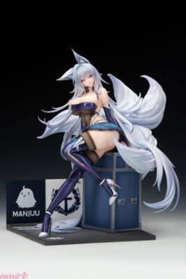 セクシー＆大胆なお腹のカットアウトデザインは必見！ 『アズールレーン』信濃が着せ替え「寝待の銀輿」の姿でフィギュア化
