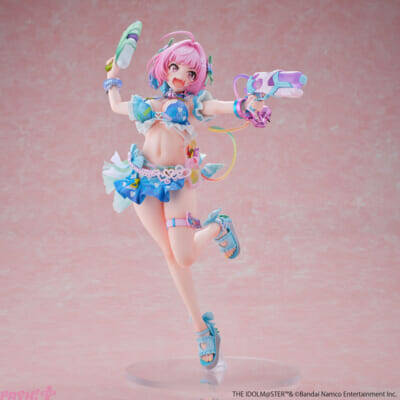 フリルやリボンなどの装飾パーツや大ボリュームのボディラインまで精巧に造形！ 『アイドルマスター シンデレラガールズ』[夢見りあむはやるしかない]のカードイラストがフィギュア化