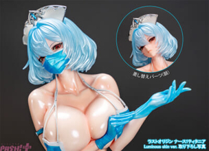 極上バスト＆ボディラインの艶やかさを際立たせる光沢塗装に悶絶！ 『ラストオリジン ナース？ティタニア』フィギュアが2種のバージョンで予約受付中