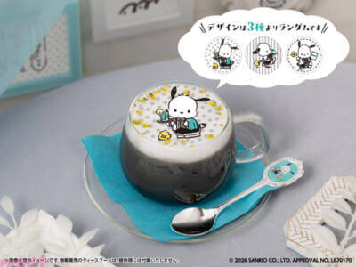 【サンリオ】ウェイター姿のかわいいポチャッコがファンをお出迎え！ モノクロ調がオシャレなテーマカフェ「POCHACCO CAFE」が開催決定
