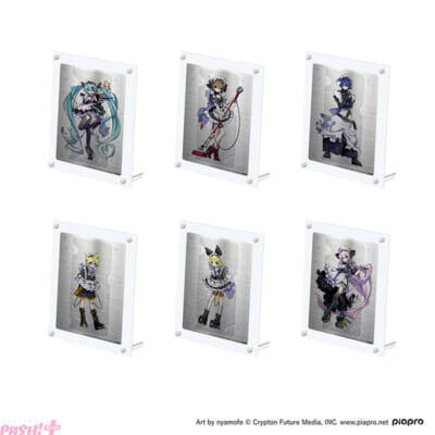 初音ミク、鏡音リン、鏡音レン、巡音ルカ、MEIKO、KAITOが「サイバーメイド」姿に！ ピアプロキャラクターズの描き下ろしビジュアルを使用したメタルグッズが4月27日より予約開始