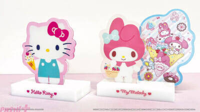 【サンリオ】キティやマイメロディのシルエットを活かしたかわいい『ぴくキャラトランプ』が登場！ 一緒に使える『キャもカもスタンド』も発売