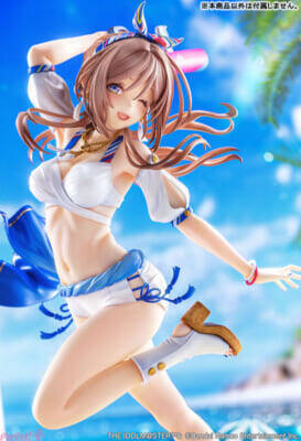 爽やかな夏らしい衣装やカラフルなネイルは必見！ 『学園アイドルマスター』姫崎莉波が「キミとセミブルー」のイラストをベースにフィギュア化