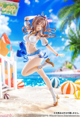 爽やかな夏らしい衣装やカラフルなネイルは必見！ 『学園アイドルマスター』姫崎莉波が「キミとセミブルー」のイラストをベースにフィギュア化