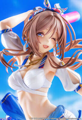 爽やかな夏らしい衣装やカラフルなネイルは必見！ 『学園アイドルマスター』姫崎莉波が「キミとセミブルー」のイラストをベースにフィギュア化