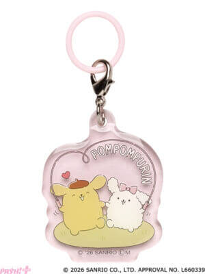【サンリオ】デビュー30周年のポムポムプリンがお友だちと過ごす姿がカワイイ…！ 持ち物のめじるしにもピッタリの『ぼくの一日♪クリアチャーム』がカプセルトイに登場