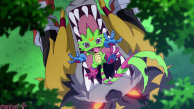 【デジモンビートブレイク】トモロウたちは、デジモンに襲われてコールドハート寸前の登山客を発見する。アニメ『DIGIMON BEATBREAK』第7話「ニリンソウ」あらすじ＆先行カット