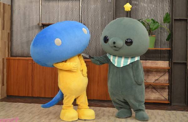 【教育番組】投稿開始から2周年を記念した「教育映画祭」の開催＆中編アニメの制作が決定！タマ、パウルを演じる中村カンナさん、スカパーのスカッピーと3人で会見に。収録直後の中村さんにインタビュー！後編