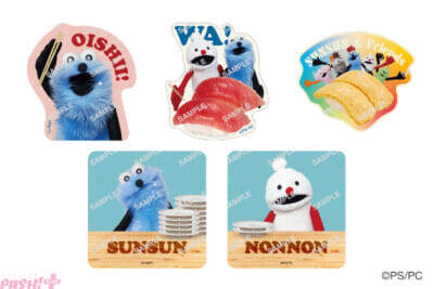 「パペットスンスン」かわいい限定グッズ付きのおすしやスイーツが展開！ 回転すしスシローとのコラボ企画第二弾が開催