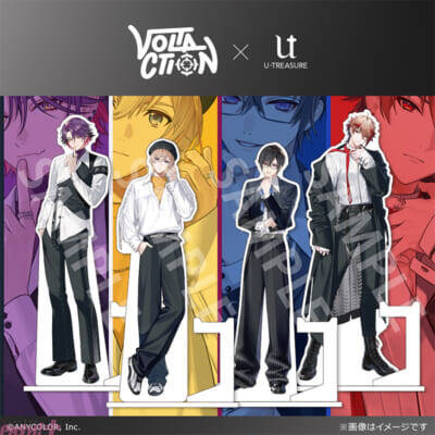 【にじさんじ】VOLTACTION(ヴォルタクション)の風楽奏斗、渡会雲雀、四季凪アキラ、セラフ・ダズルガーデンが監修！ インデックスリング(指輪)＆撮り下ろしビジュアル使用のアクリルジュエリースタンドが予約開始